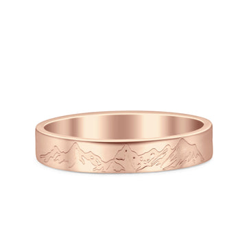 Mountain Wedding Band